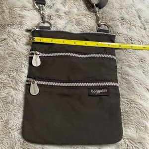 Charcoal gray crossbody bag / purse